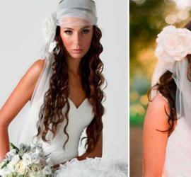 Без длины не виноватые: красивые свадебные прически на короткие волосы с челкой, цветами и фатой Прически на свадьбу для невесты на средние волосы с фатой